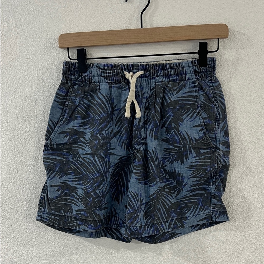 J. Crew Tropical Leaf Print Swim Trunks